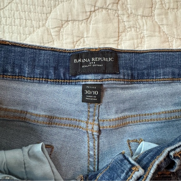 Banana Republic sculpt skinny jeans size 10/30 petite - Picture 3 of 8